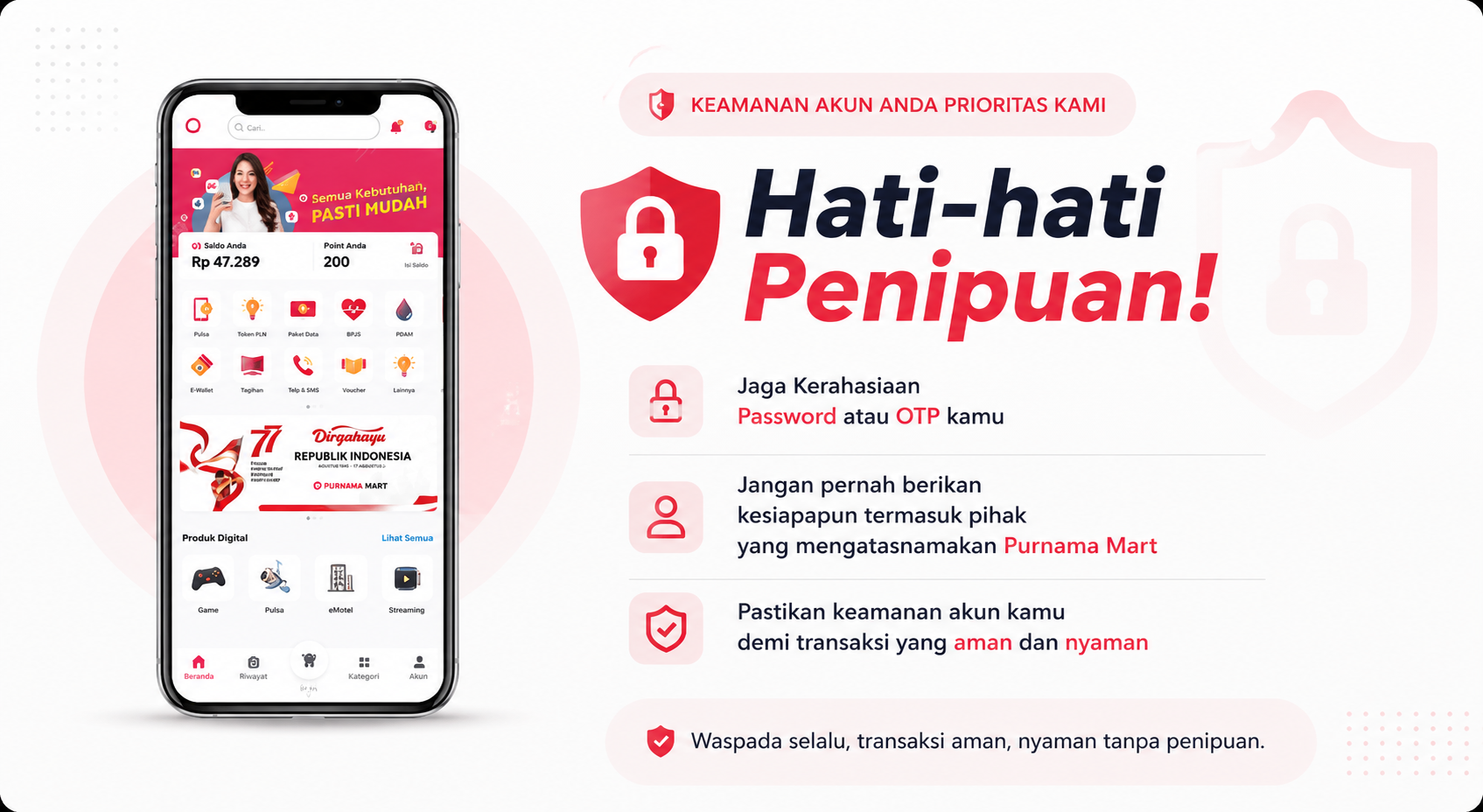 Hati hati terhadap pihak pihak yang meng...